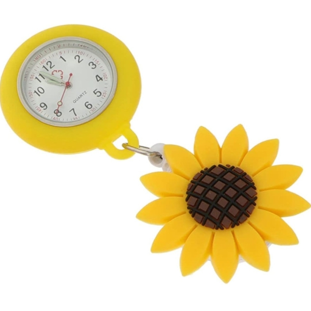 Sunflower Kids Clip-On Watch - Yellow